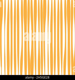 Yellow abstract lines pattern. Wavy background. Vector illustration, flat design Stock Vector