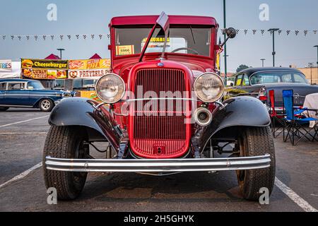 Reno, NV - August 6, 2021: 1933 Ford Model B Pickup Truck at a local car show. Stock Photo