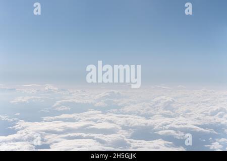 white clouds seen from airplane2. Resolution and high quality beautiful photo Stock Photo