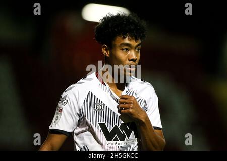 LONDON, UK. NOV 9TH during the EFL Trophy match between Leyton Orient and Charlton Athletic at the Matchroom Stadium, London on Tuesday 9th November 2021. (Credit: Tom West | MI News) Credit: MI News & Sport /Alamy Live News Stock Photo