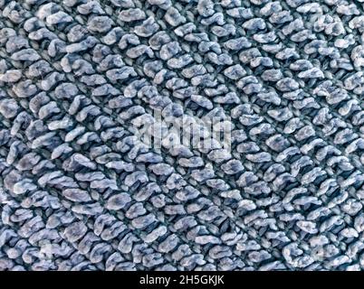 Blue microfiber towel macro shot Stock Photo