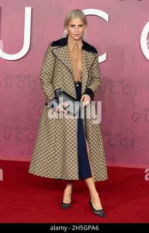 09/11/2021. London, UK.   Caroline Daur attends the House Of Gucci film premiere in House Of Gucci UK Film. Premiere - London, UK. 09 November 2021.