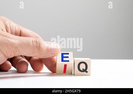 EQ and IQ concept Stock Photo