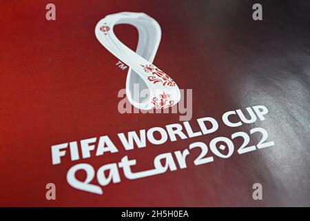 official FIFA World Cup Qatar 2022 Logo Stock Photo - Alamy