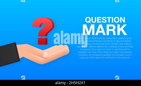 Ask help sign. Question mark sign icon. Faq concept. Answer question. Vector stock illustration. Stock Vector