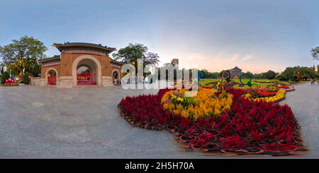 360 degree panoramic view of Sun Yat-sen Memorial Hall gate