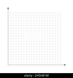 Grid Paper Mathematical Graph Cartesian Coordinate System With X Axis Y Axis Squared Background With Color Lines Geometric Pattern For School Stock Vector Image Art Alamy