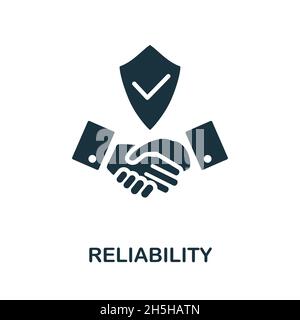 Reliability Icon Flat Creative Element From Business Ethics Icons Collection Colored