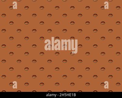 Chocolate pixel donut wallpaper - high res background Stock Photo - Alamy