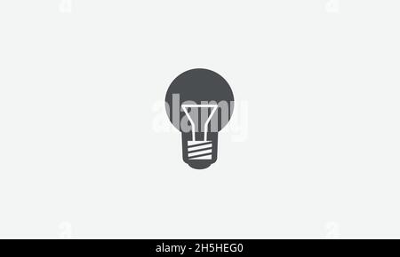 Bulb vector logo design Stock Vector