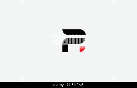 Alphabet letters Initials Monogram logo PR RP P R Stock Vector