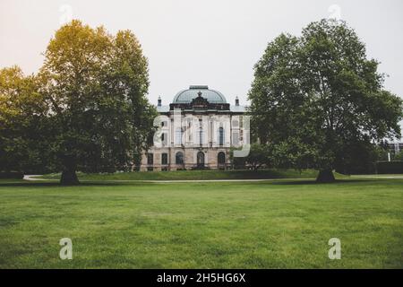 20 May 2019 Dresden, Germany - Japanisches Palais (Japan palace), the building ang formal garden Stock Photo