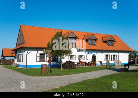 Museum with 19th century Slovak village, Bukovany, Kyjov, South Moravian Region, Czech Republic Stock Photo