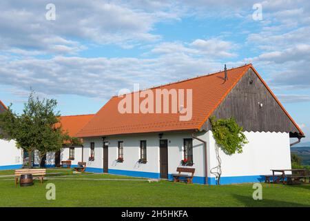 Museum with 19th century Slovak village, Bukovany, Kyjov, South Moravian Region, Czech Republic Stock Photo