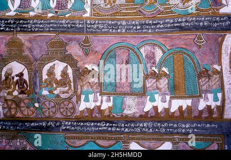 Ramayana in painting at Madurai 400 years old, Rama Killing Thadakai ...