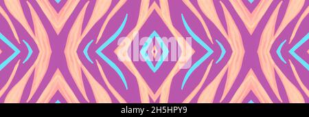Purple Zebra Leather Texture. Psychedelic Fashion Stock Photo