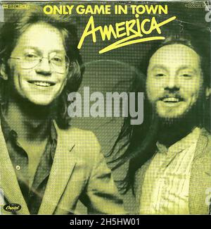 Vintage single record cover - America - Only Game In Town - D - 1979 Stock Photo