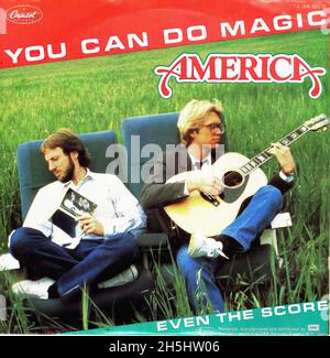 Vintage single record cover - America - You Can Do Magic - D - 1982 Stock Photo