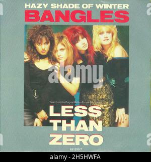 Vintage single record cover - Bangles, The - Hazy Shades Of Winter - D - 1987 02 Stock Photo