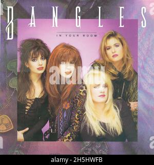 Vintage single record cover - Bangles, The - In Your Room - D - 1988 Stock Photo