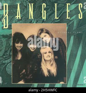 Vintage single record cover - Bangles, The - Eternal Flame - D - 1989 02 Stock Photo