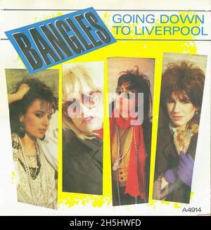 Vintage single record cover - Bangles, The - Going Down To Liverpool - D - 1984 02 Stock Photo