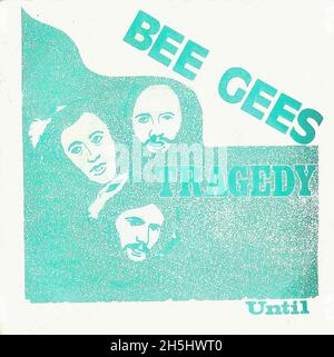 Vintage single record cover - Bee Gees, The - Tragedy - US - 1979 Stock Photo