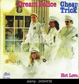 Vintage single record cover - Cheap Trick - Dream Police - D - 1979 01 Stock Photo