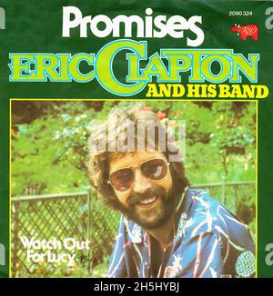 Vintage single record cover - Clapton, Eric - 9 - Promises - D - 1978 Stock Photo