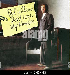 Phil Collins - Don’t Lose My Number - Vintage vinyl album cover Stock ...