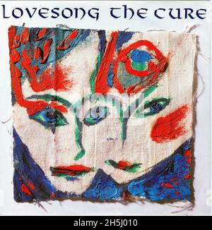 Vintage single record cover - Cure, The - Lovesong  -  D - 1989 02 Stock Photo