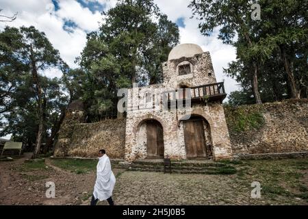 Birhan Silassie Church, Gondar, Ethiopia, Africa Stock Photo