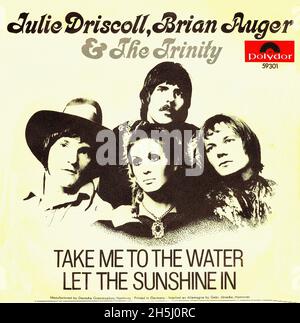 Vintage single record cover - Driscoll, Julie - Take Me To The Water - D - 1969 Stock Photo