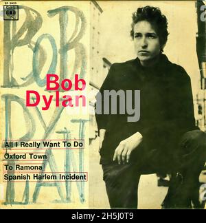Vintage single record cover - Dylan, Bob - All I Really Want To Do - EP - F - 1965 Stock Photo
