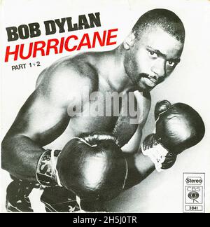 Vintage single record cover - Dylan, Bob - Hurricane - D - 1975 Stock Photo