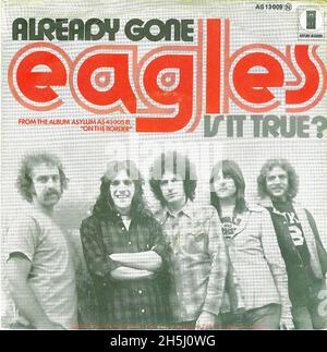 Vintage single record cover - Eagles - Heartache Tonight - D - 1979 ...