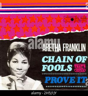 Vintage single record cover - Franklin, Aretha - Chain Of Fools - D -1967 Stock Photo