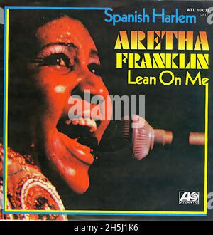 Vintage single record cover - Franklin, Aretha - Spanish Harlem - D -1971 02 Stock Photo