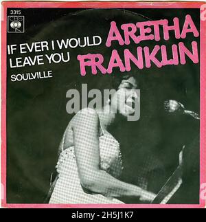 Vintage single record cover - Franklin, Aretha - Soulville - NL -1968 Stock Photo