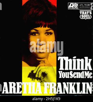 Vintage single record cover - Franklin, Aretha - Think  - D -1968 Stock Photo