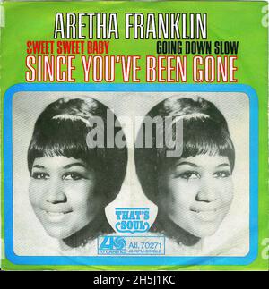 Vintage single record cover - Franklin, Aretha - Since You've Been Gone - D -1968 Stock Photo