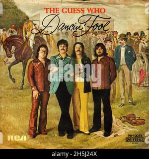 Vintage single record cover - Guess Who, The - Dancin' Fool - D - 1974 Stock Photo