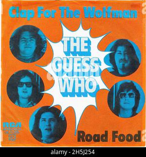 Vintage single record cover - Guess Who, The - Clap For The Wolfman - D - 1974 Stock Photo