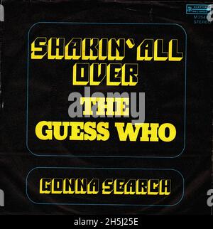 Vintage single record cover - Guess Who, The - Shakin' All Over - D - 1972 Stock Photo