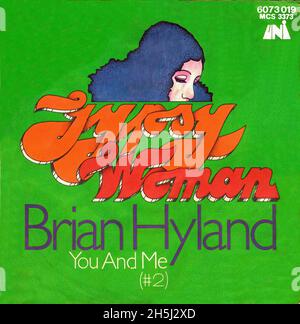 Vintage single record cover - Hyland, Brian - Gypsy Woman - D - 1970 02 Stock Photo