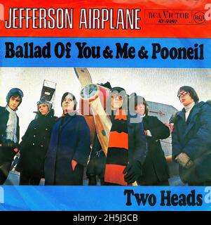 Vintage single record cover - Jefferson Airplane - Ballad Of You & Me - D - 1967 Stock Photo