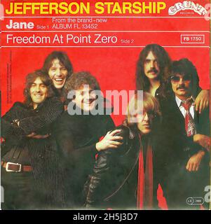 Vintage single record cover - Jefferson Starship - Jane - D - 1979 Stock Photo