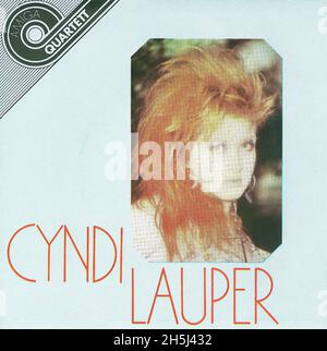 Vintage single record cover - Lauper, Cyndi - Amiga EP - DDR - 1984 Stock Photo