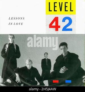 Vintage single record cover - Level 42 - Lessons In Love - D