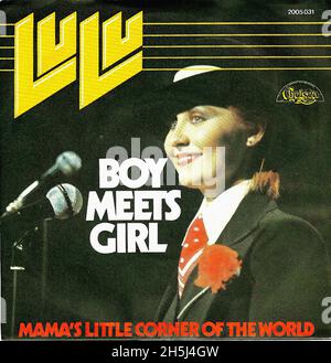 Vintage single record cover - Lulu - Boy Meets Girl - D - 1975 Stock Photo